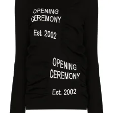 Джемпер с круглым вырезом и логотипом