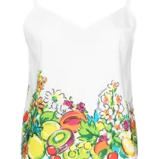 топ с цветочным принтом