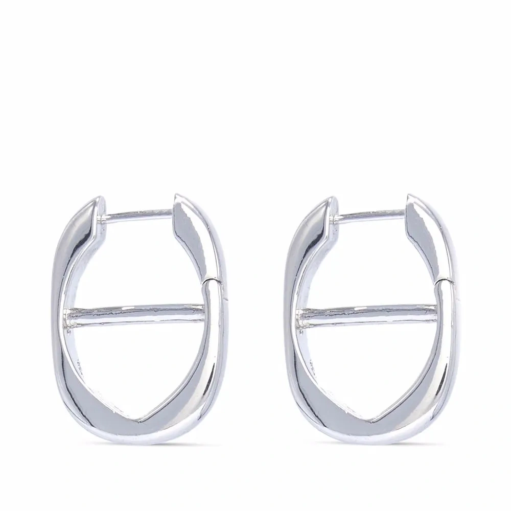 Цепочные серьги-кольца