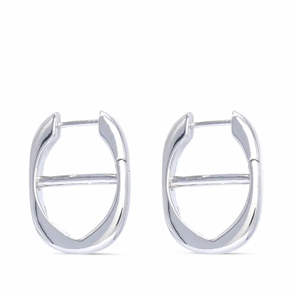 Цепочные серьги-кольца