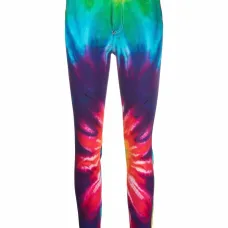 джинсы скинни с принтом тай-дай джинсы скинни с принтом тай-дай