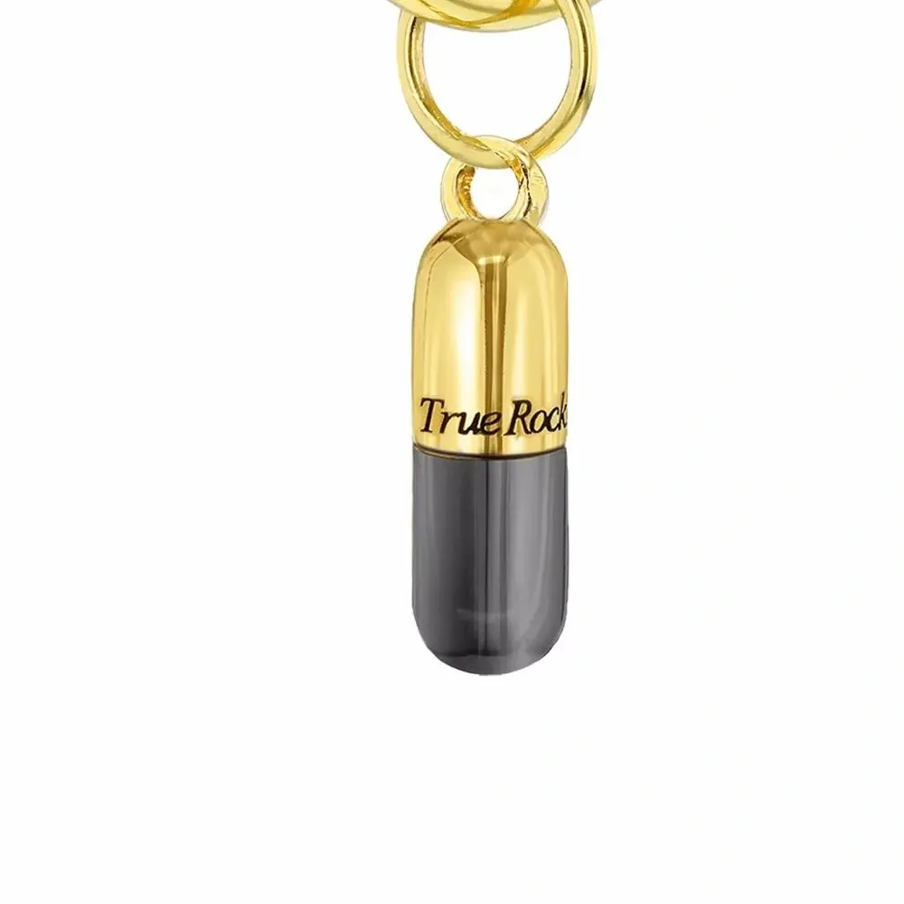 Серьга-кольцо с подвеской