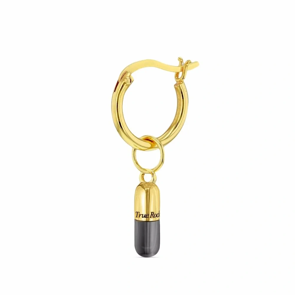 Серьга-кольцо с подвеской