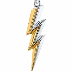 Серебряное колье с позолоченной подвеской Серебряное колье с позолоченной подвеской