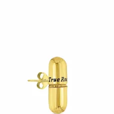 Серьга-гвоздик в форме пилюли