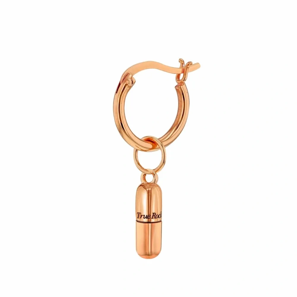 Серьга-кольцо с подвеской