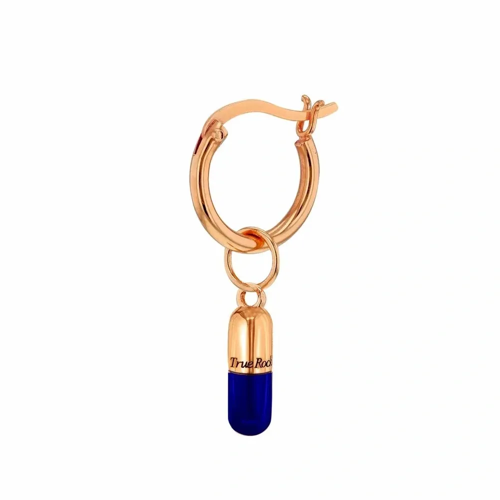 Серьга-кольцо с подвеской