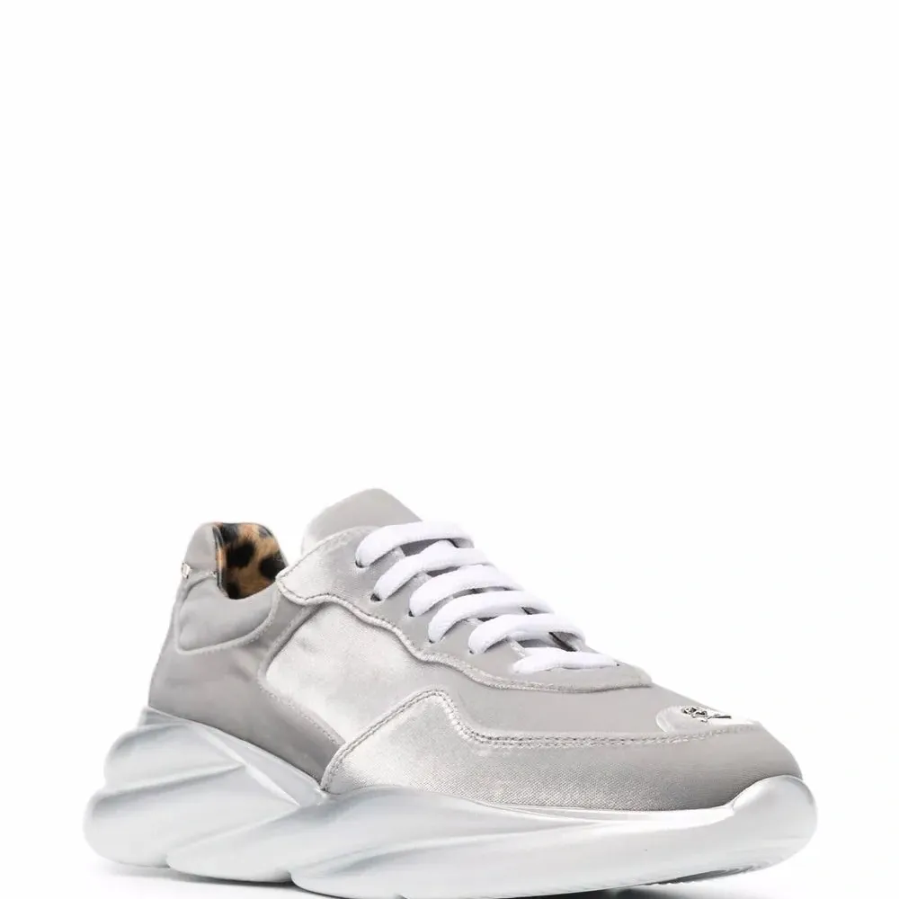 Кроссовки Velvet Runner с эффектом металлик