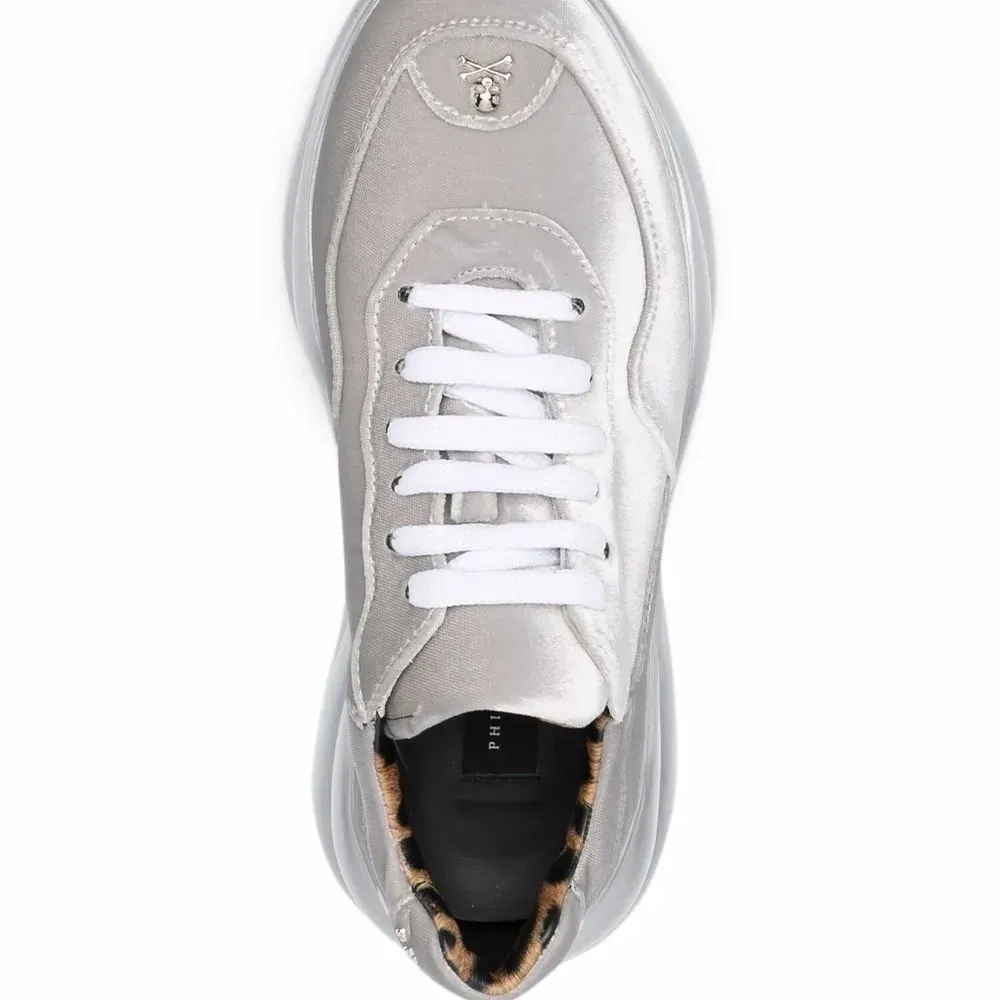 Кроссовки Velvet Runner с эффектом металлик