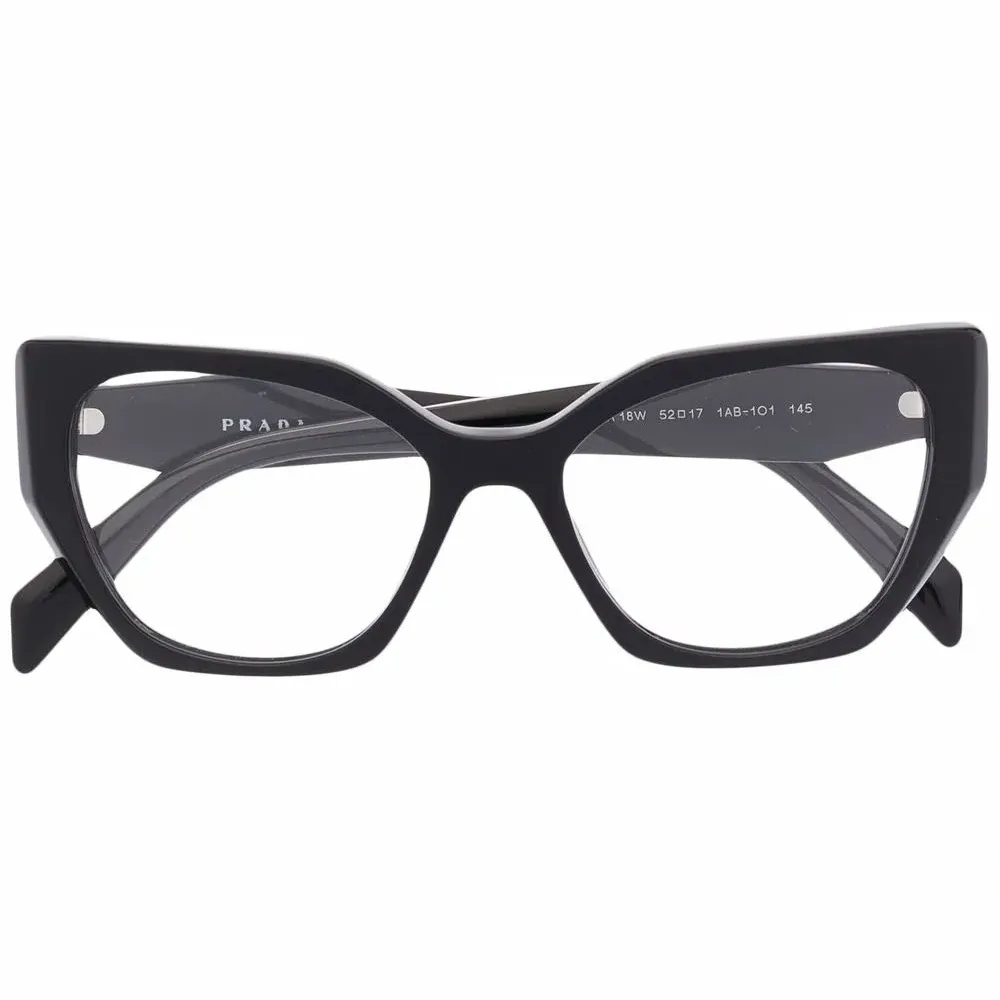 Очки в оправе 'кошачий глаз' с тисненым логотипом