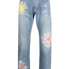 джинсы The Kane с эффектом потертости