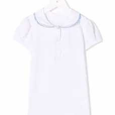 блузка с контрастной отделкой