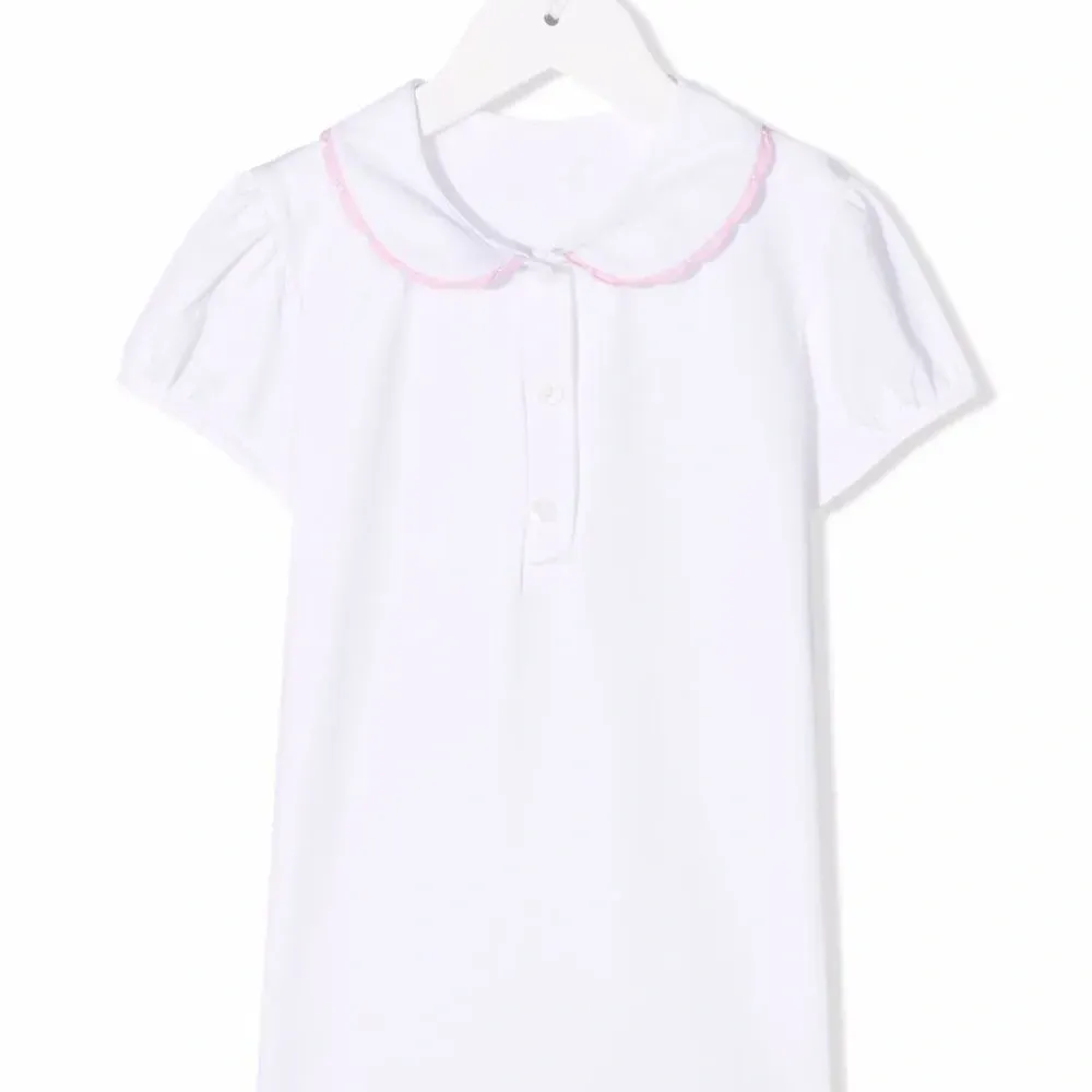 блузка с контрастной отделкой