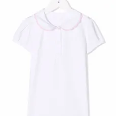 блузка с контрастной отделкой