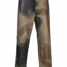 Брюки с кулиской и принтом