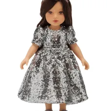 Кукла в платье с пайетками