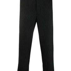 Укороченные спортивные брюки в тонкую полоску Укороченные спортивные брюки в тонкую полоску