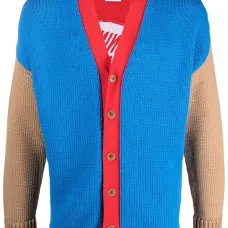 кардиган в стиле колор-блок с логотипом