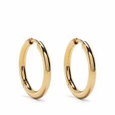 Серьги-кольца среднего размера