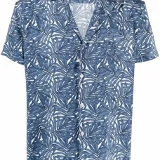 Рубашка с короткими рукавами и принтом