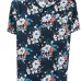 Рубашка с короткими рукавами и цветочным принтом