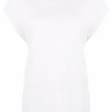 Кашемировая футболка в рубчик