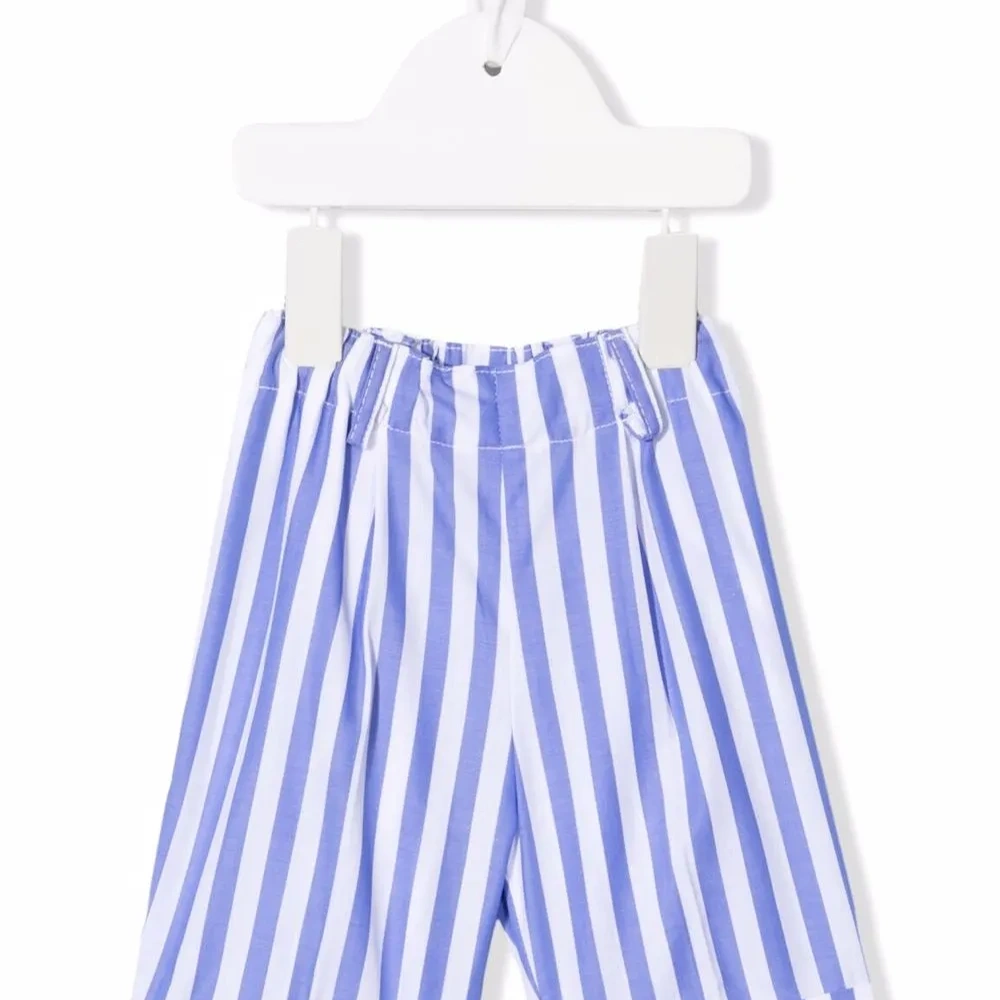 шорты прямого кроя в полоску