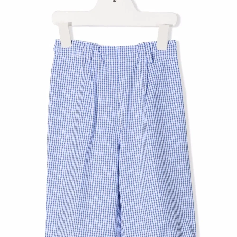 строгие шорты в клетку гингем