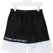 Плавки-шорты в стиле колор-блок с логотипом