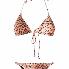 Бикини Scrunchie с анималистичным принтом