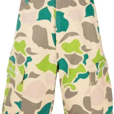 шорты карго с камуфляжным принтом