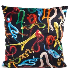 Квадратная подушка с принтом Snakes Квадратная подушка с принтом Snakes