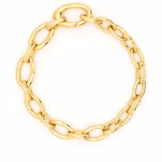 Позолоченный цепочный браслет