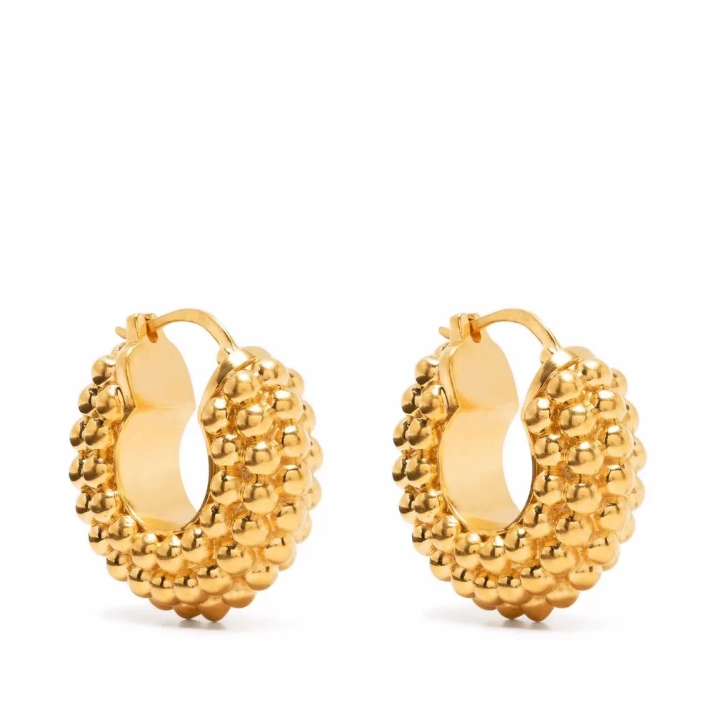 Серьги-кольца Baya из позолоченного серебра