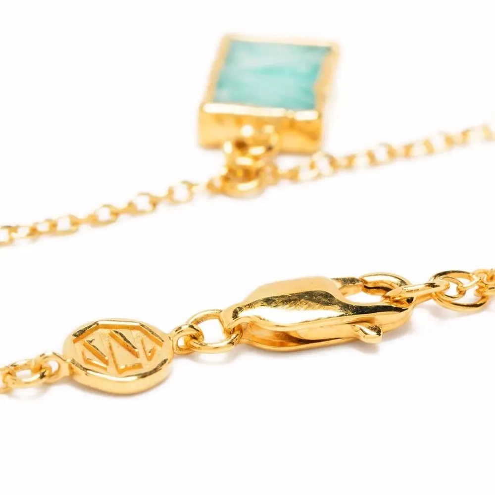 Колье-чокер Lena из позолоченного серебра с подвеской