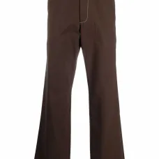 прямые брюки из органического хлопка прямые брюки из органического хлопка