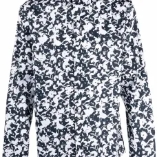 Рубашка на пуговицах с цветочным принтом