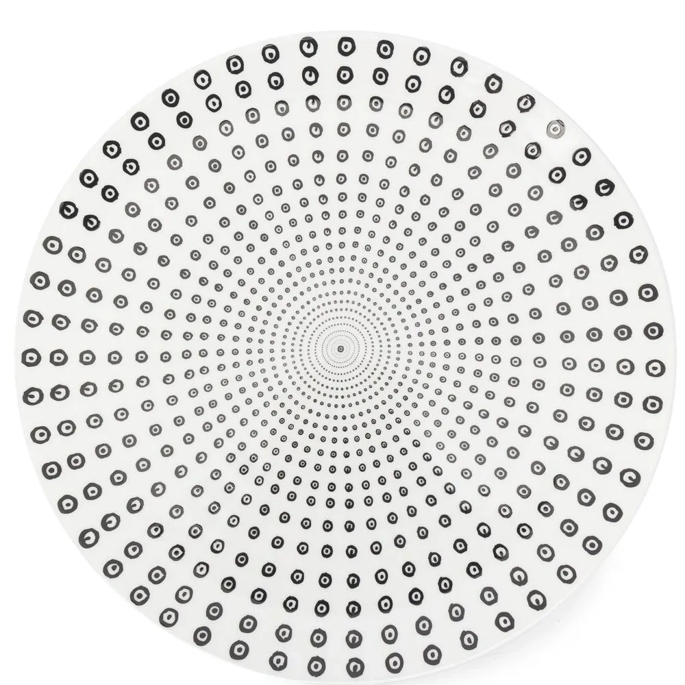 Большая тарелка с принтом