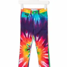 джинсы скинни с принтом тай-дай джинсы скинни с принтом тай-дай