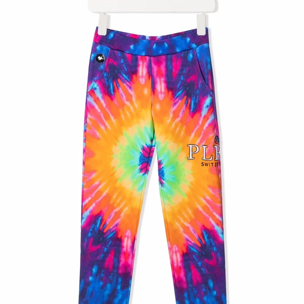 спортивные брюки с принтом тай-дай