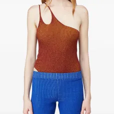 Топ в рубчик на одно плечо