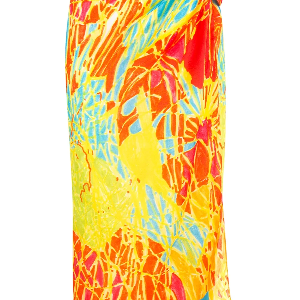 Саронг с принтом тай-дай