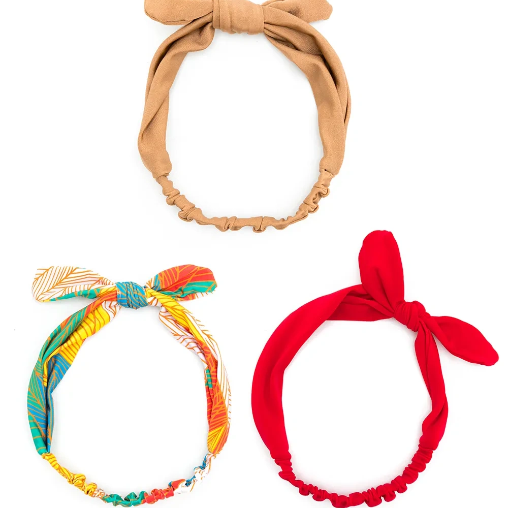 Повязка на голову с узлом