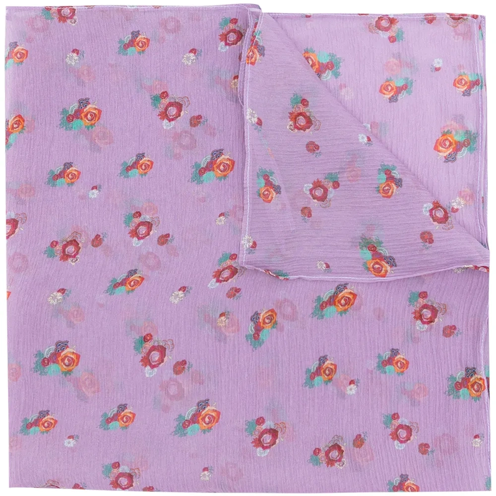 Платок с цветочным принтом