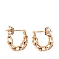 Серьги-цепочки из желтого золота