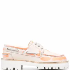 Лоферы с принтом тай-дай