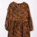 платье миди с тигровым принтом