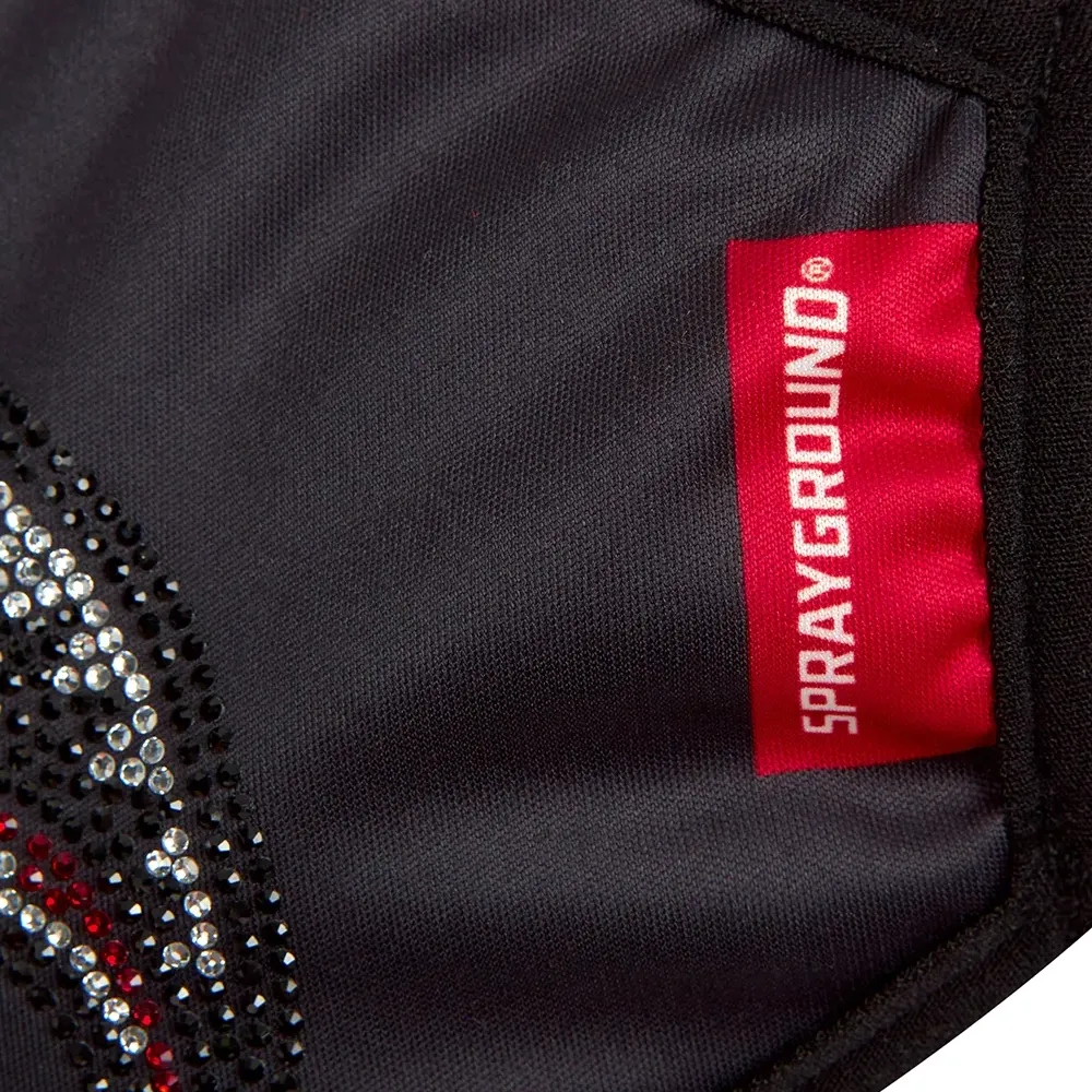 Маска с графичным принтом и кристаллами