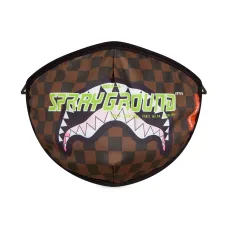 Клетчатая маска с логотипом Клетчатая маска с логотипом