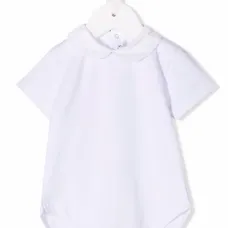 Боди с закругленным воротником и вышивкой